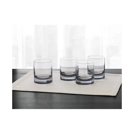 Brand new ๐ฅฐ Hotel Collection Double Old Fashioned Glasses With Gray Accent, Set Of 4, Created For Macy's โค๏ธ - Image 3