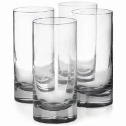 Buy ⌛ Hotel Collection Highball Glasses With Gray Accent, Set Of 4, Created For Macy's 🎉