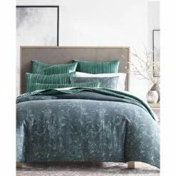 Promo 🛒 Hotel Collection Botanica Duvet Cover, Full/Queen, Created For Macy's Emerald 😀