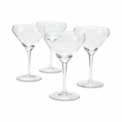 Cheapest 🔔 Hotel Collection Clear Martini Glasses, Set Of 4, Created For Macy's 🧨