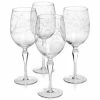 Cheapest 😍 Hotel Collection Etched Floral Wine Glasses, Set Of 4, Created For Macy's Clear 👍