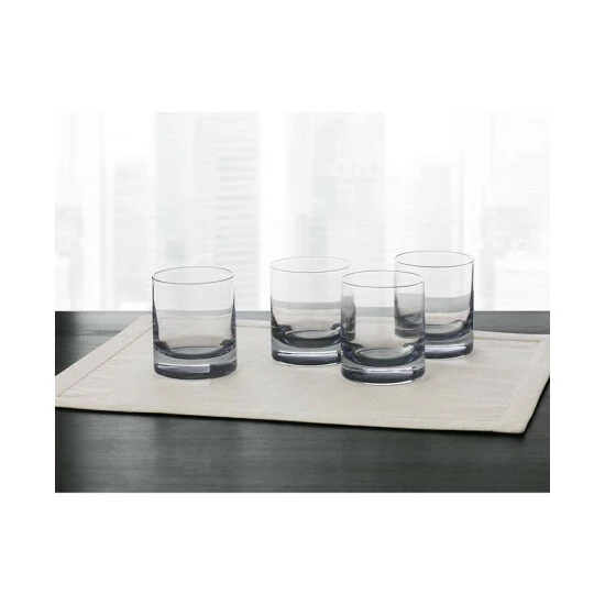 Brand new ๐ฅฐ Hotel Collection Double Old Fashioned Glasses With Gray Accent, Set Of 4, Created For Macy's โค๏ธ - Image 2