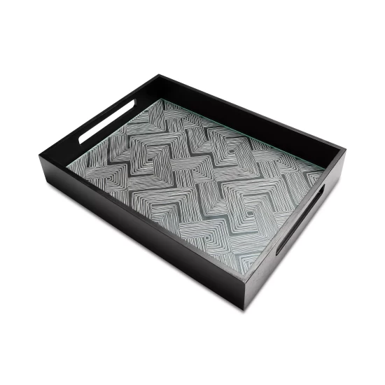 Wholesale ๐ Hotel Collection Large Wood & Glass Serve Tray, Created For Macy's Multi ๐ฏ - Image 2